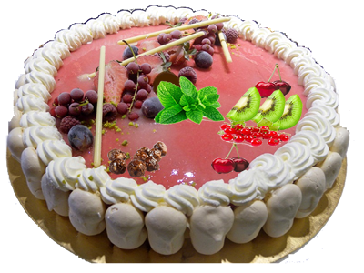 vacherin au fruit rouge